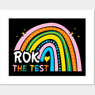 Rainbow Rock The Test Exam Testing Day Student Teacher Life Posters and Art